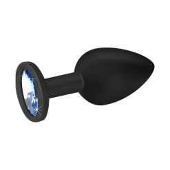 EIS Silikon-Analdildo Mit Kristall, S, 7 Cm