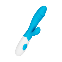 EIS Kraftvoller Silikon-Rabbit Mit Stilisierter Eichel, 19 Cm