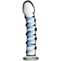 Icicles Eiszapfen No. 5 Blauer Glasdildo