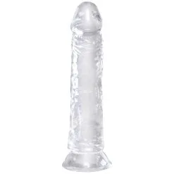 King-cock-clear-2-2-2 King Cock Durchsichtiger Dildo 22,5 Cm Mit Saugnapf