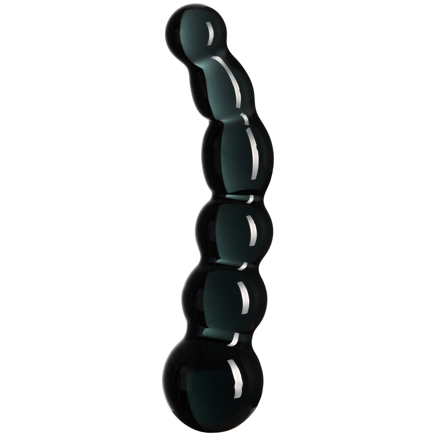 Sinful Black Groove Glasdildo 17 Cm