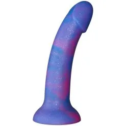 Baseks Blue Galaxy Silikondildo Mit Saugnapf 18 Cm