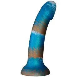 Baseks Kupferblauer Silikondildo 18 Cm Mit Saugnapf