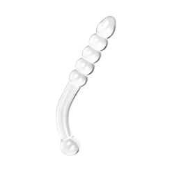 EIS Gebogener Glasdildo, 23 Cm