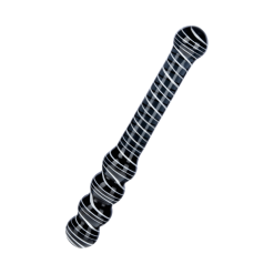 EIS Glasdildo Mit Kugelstruktur, 21,5 Cm