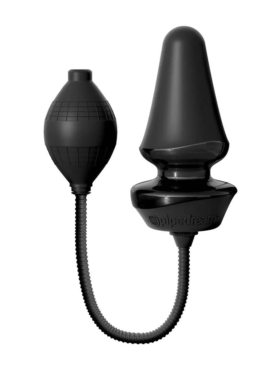Anal Fantasy Inflatable Anal Plug: Pump-Analplug, Schwarz