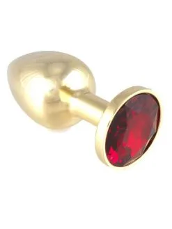 Rimba Buttplug Mit Rotem Kristall (140g)