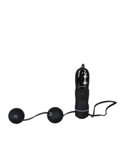 You2Toys Vibrating Black Velvet Balls: Vibro-Liebeskugeln, Schwarz