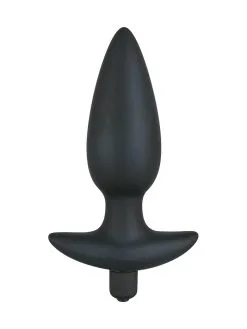 You2Toys Black Velvets Vibrating Large: Vibro-Analplug, Schwarz