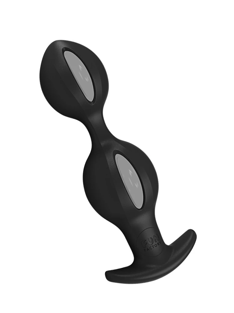 Fun Factory B Balls Duo: Analplug, Grau/schwarz