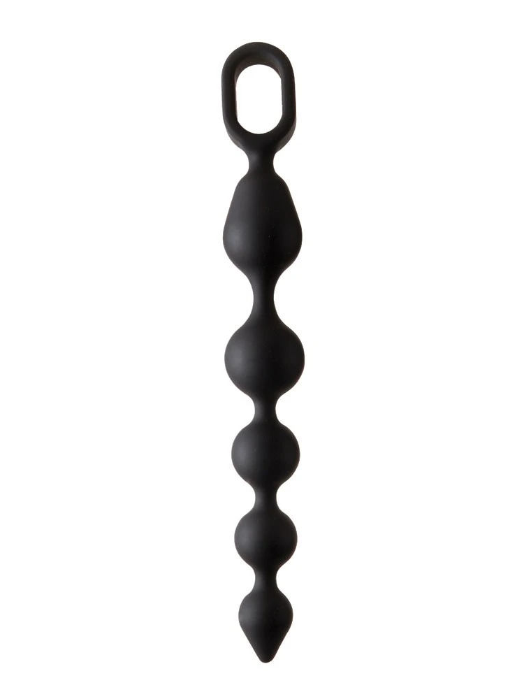 Malesation Ball Chain Medium: Analkette, Schwarz