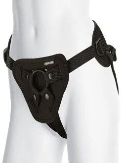 Doc Johnson Vac-U-Lock: Supreme Harness Mit Plug, Schwarz