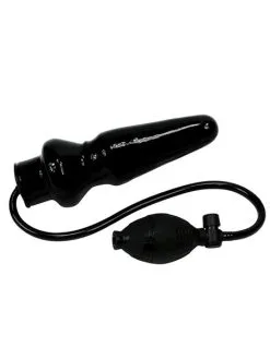 Rimba Pump-Analplug Mit Ballpumpe (19cm), Schwarz