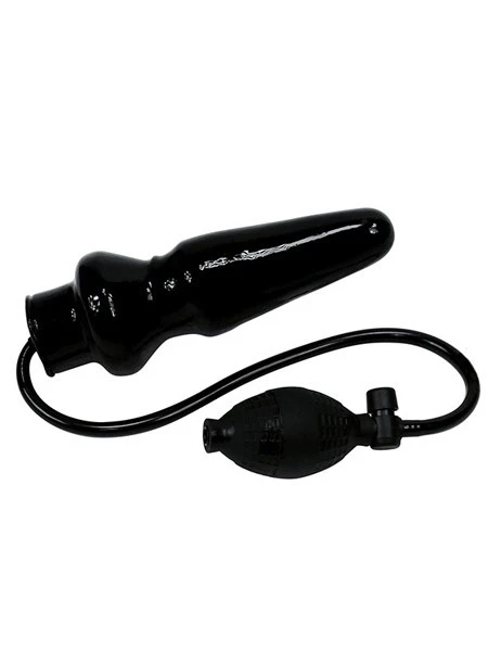 Rimba Pump-Analplug Mit Ballpumpe (19cm), Schwarz