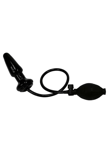 Rimba Pump-Analplug Mit Ballpumpe (12cm), Schwarz