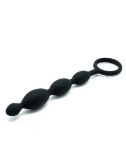 Rimba Silikon-Analkette (19cm), Schwarz
