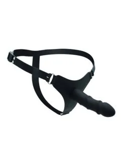 Rimba Silikon-Strap-On Mit Dildo (14cm), Schwarz