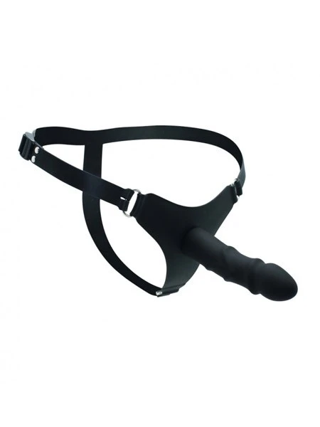 Rimba Silikon-Strap-On Mit Dildo (14cm), Schwarz