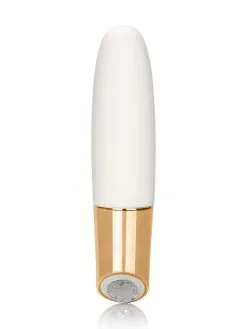 California Exotics Jopen Callie Mini Wand: Minivibrator, Weiß/gold