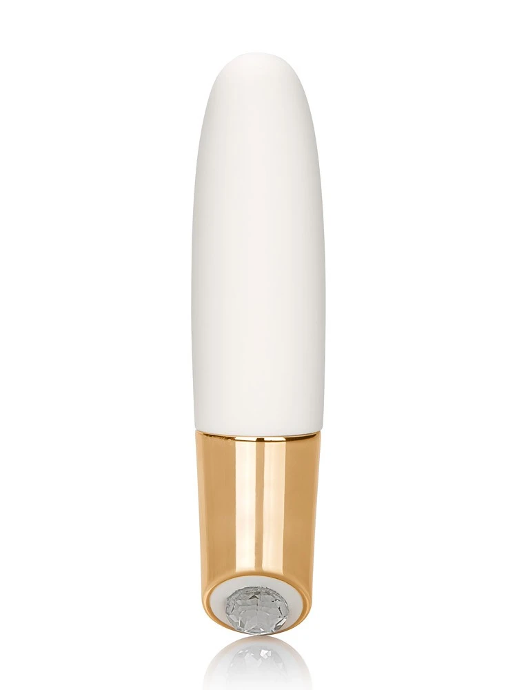 California Exotics Jopen Callie Mini Wand: Minivibrator, Weiß/gold