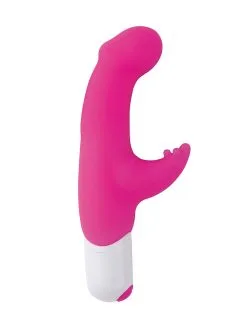 Rimba Love To Love Captain Charm: Bunny-/G-Punkt-Vibrator, Pink/weiß