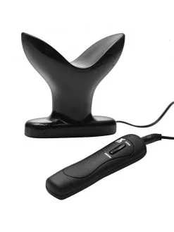 Master Series 10X Ass Anchor: Vibro-Analplug, Schwarz