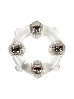 SinEros Stud Ring: Penisring Mit Kugeln, Transparent