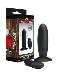Crazy Bull Remote Plug: Vibro-Plug Mit Fernbedienung, Schwarz