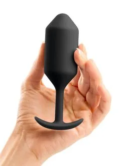 B-Vibe Snug Plug 3: Analplug, Schwarz