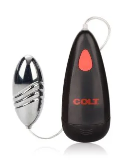 Colt Turbo Bullet: Vibro-Ei Mit Fernbedienung, Silber