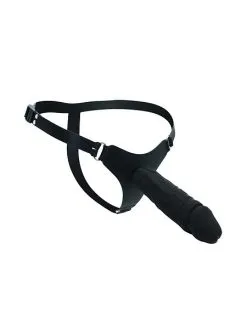 Rimba Silikon-Strap-On Mit Dildo (20cm), Schwarz