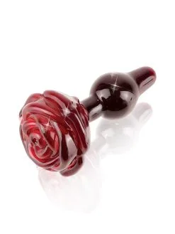 Pipedream Icicles No 76: Glas-Analplug, Rot