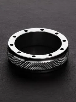 Triune Cool & Knurl C-Ring: Edelstahl-Penisring (40mm)