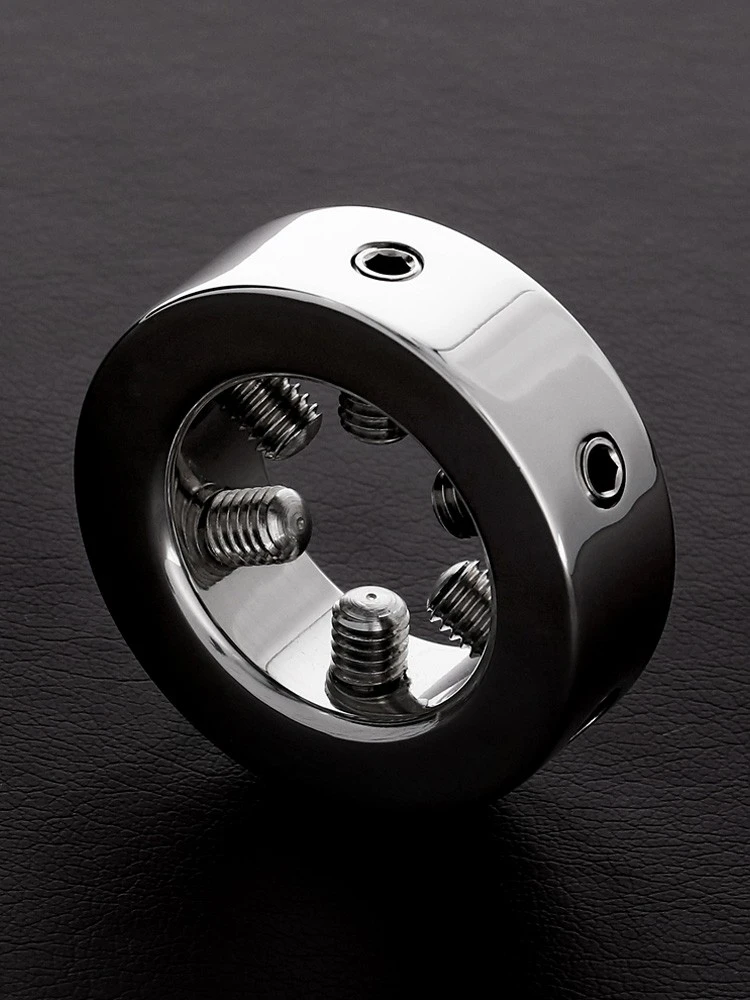 Triune The Thorncrown C-Ring: Edelstahl-Penisring Mit Spikes