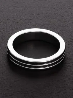 Triune Ribbed C-Ring: Edelstahl-Penisring (40mm)