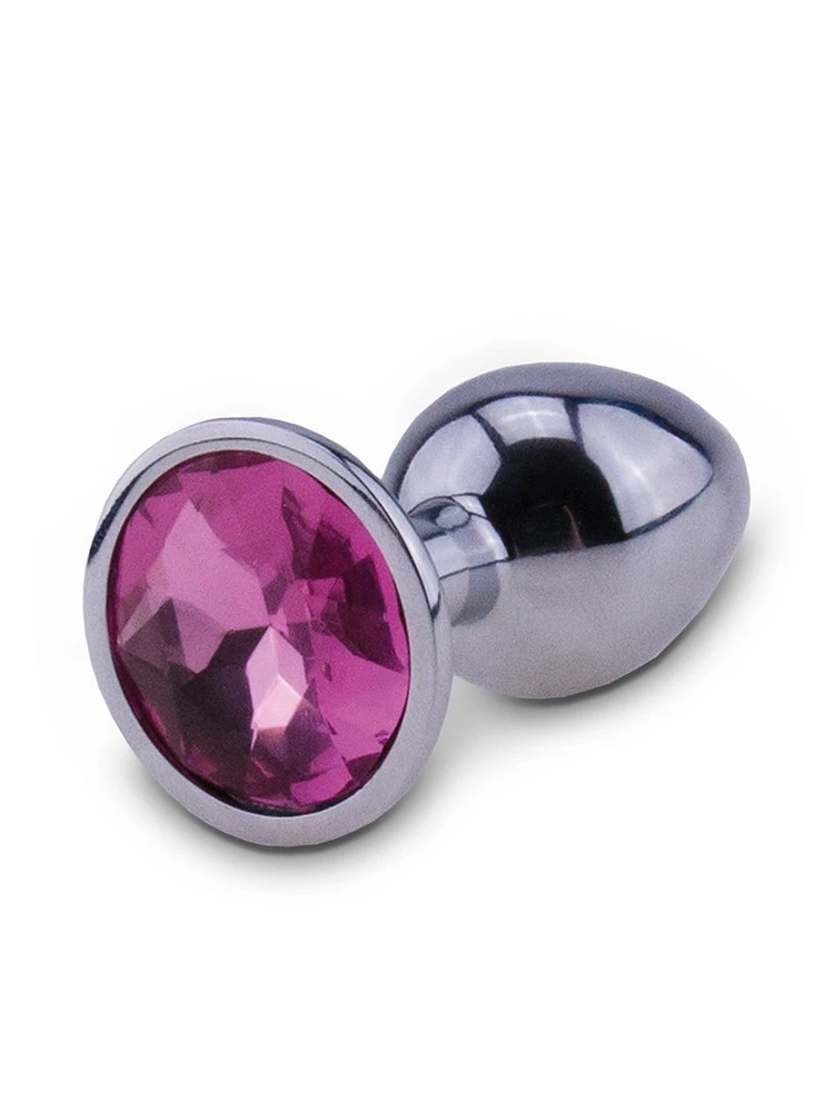 RelaXxxx Silver Starter: Analplug Size M, Silber/pink