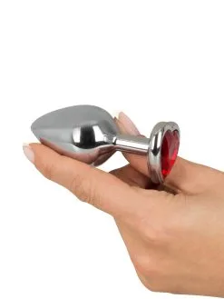 You2Toys Diamond Anal Plug Medium: Aluminium-Analplug Mit Schmuckstein
