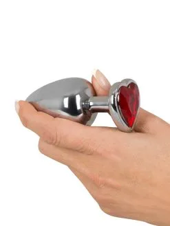 You2Toys Diamond Anal Plug Large: Aluminium-Analplug Mit Schmuckstein