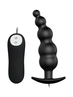 Crazy Bull Patrick: Vibro-Analplug, Schwarz