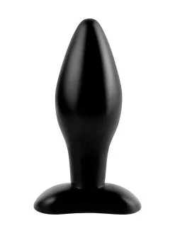 Anal Fantasy Medium Silicone Plug: Analplug, Schwarz