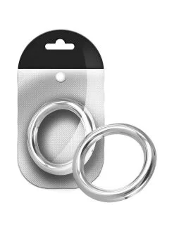 Black Label Stainless Steel Round Cock Ring 8 Mm: Edelstahl-Penisring (50mm)